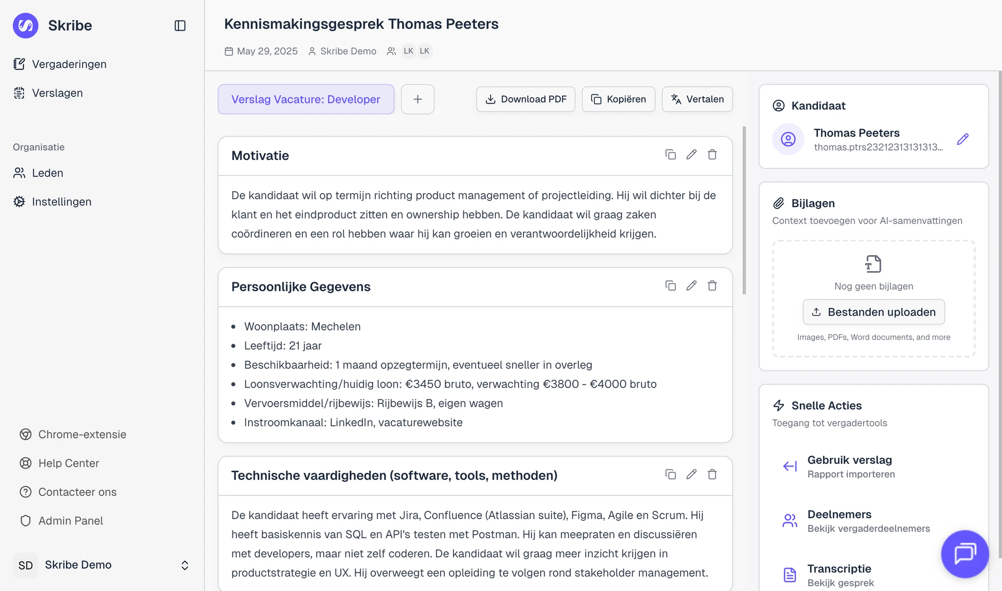 Direct in uw ATS of als PDF